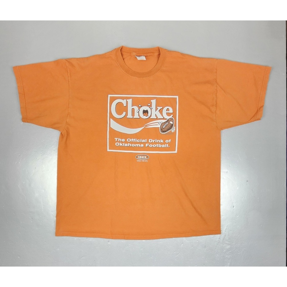 Smack Talk Oklahoma Sooners T-Shirt Mens 2XL CHOKE‎ The Official Drink Longhorns